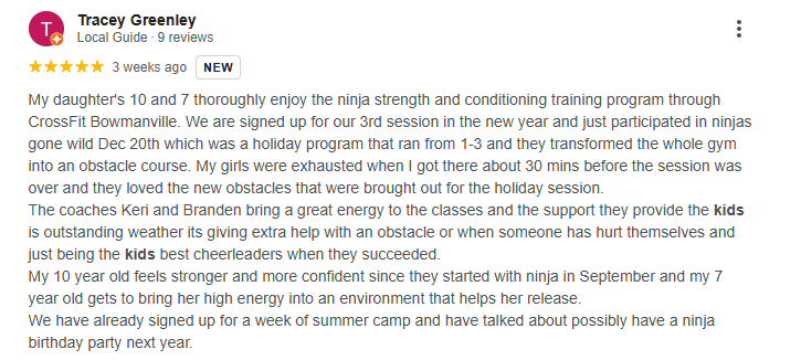 5 star Review of Bowmanville's best summer camp